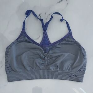 Champion Gray Sports Bra with Racerback Design